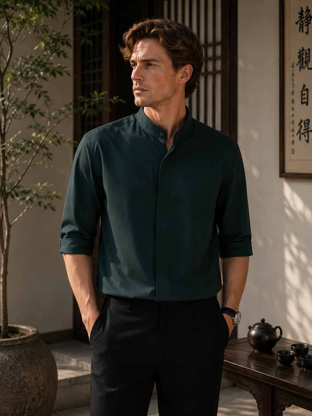 Style chinois - Chemise décontractée
